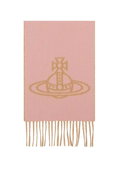 sciarpa single orb double unisex rosa VIVIENNE WESTWOOD | 81030006-W00ZHG402